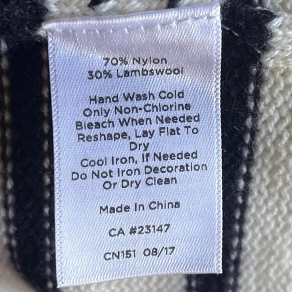 Talbots Christmas Tree Sweater Holiday Striped Women's Size XL P Wool Blend - Picture 6 of 7